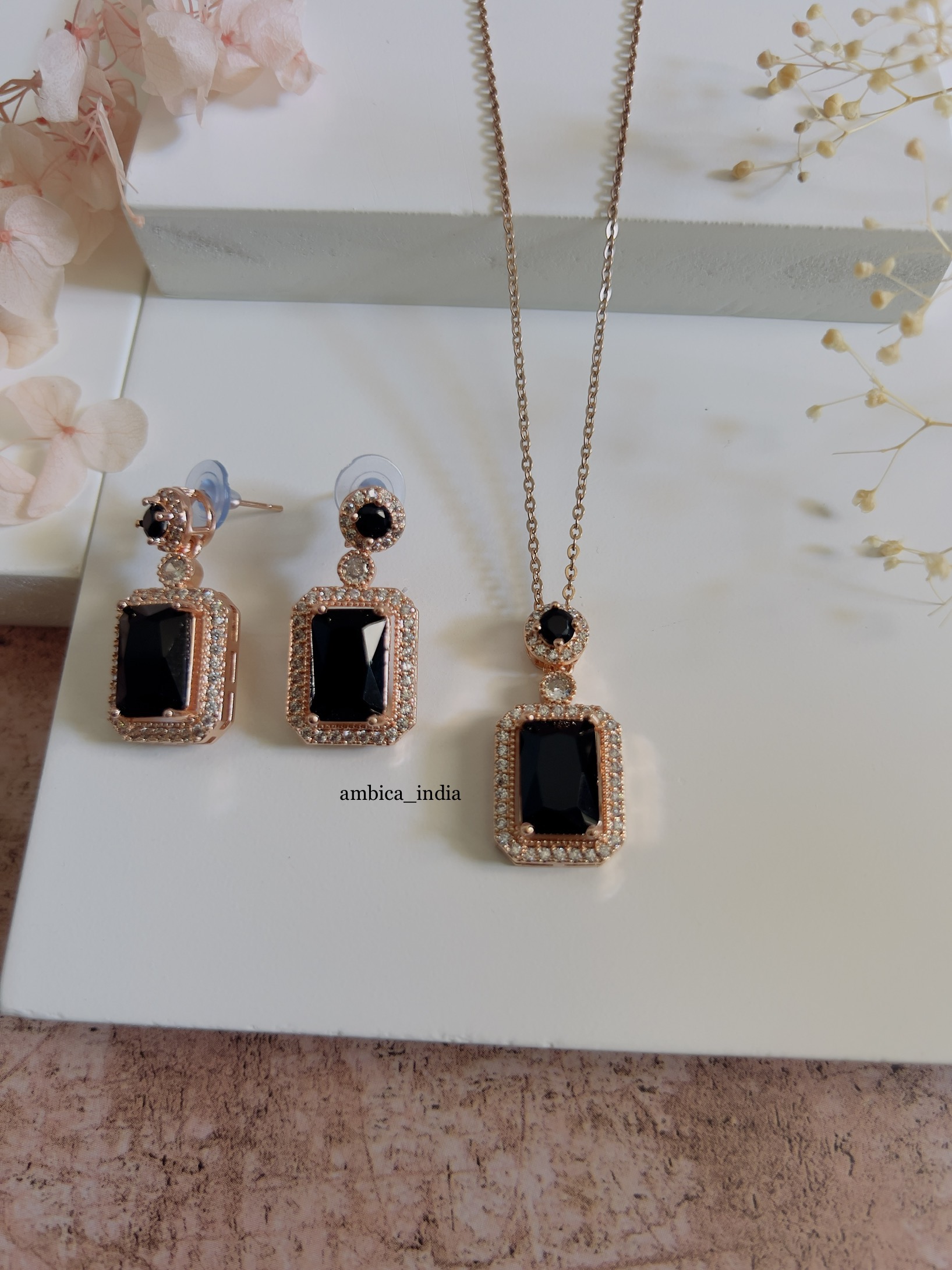Black Lace Necklace and Earrings Set,BagTu Gothic India | Ubuy