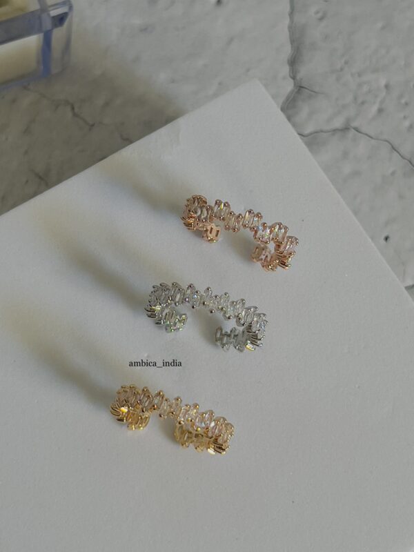 Small crystal adjustable rings