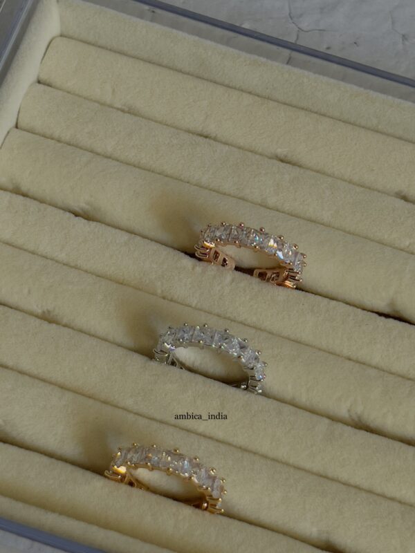 baguette adjustable rings