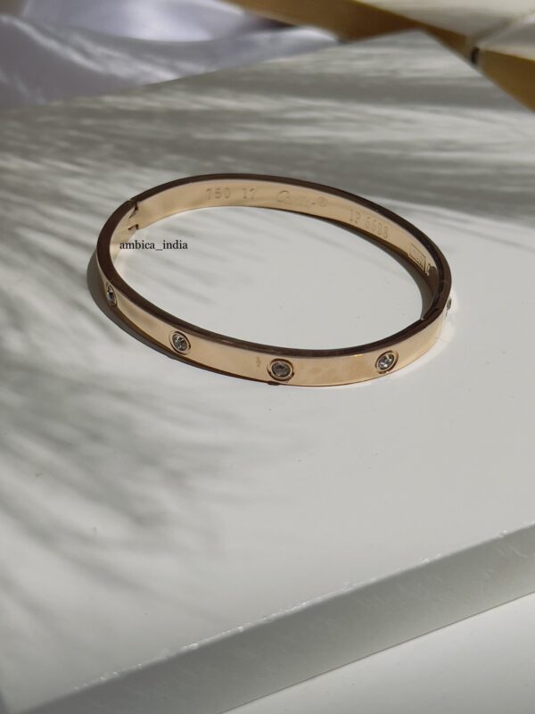 Cartier diamond bracelet (inside Cartier marking)