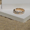 Mother Pearl white adjustable ring