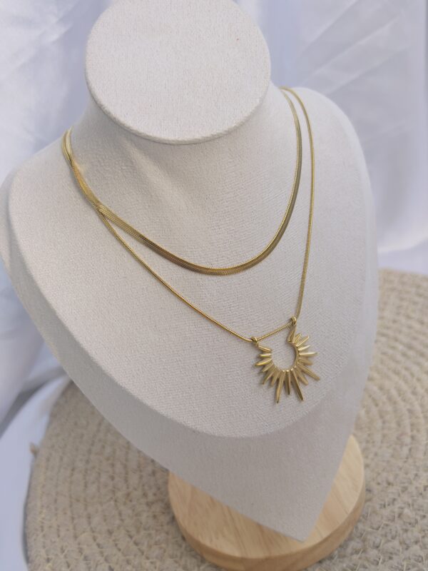 Sun layered necklace