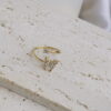 White butterfly ring