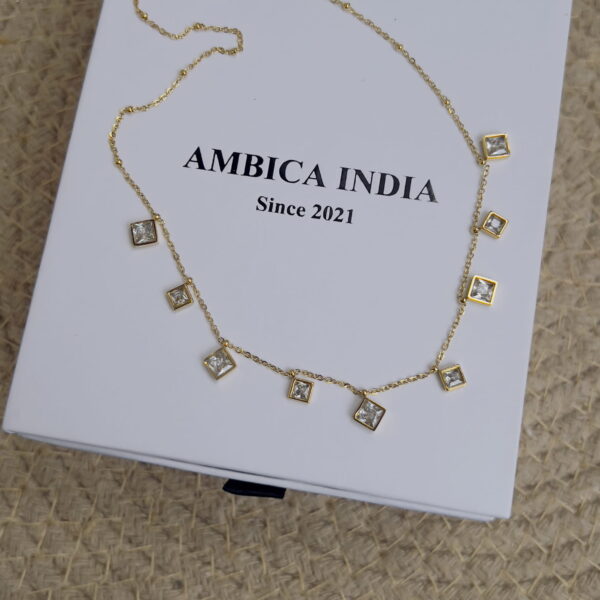 White crystal necklace