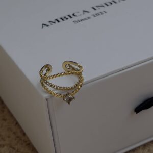 White crystal ring