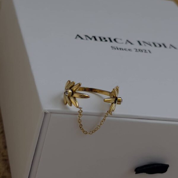 White crystal ring