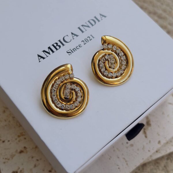 Spiral earrings