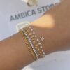 Tiny star and Pearl Wrap Bracelet