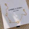 Heart with white crystal minimal bracelet