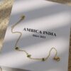 Green crystal minimal bracelet