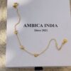 Tiny white crystal heart minimal bracelet