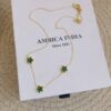 Emerald star necklace