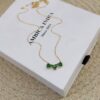 Emerald heart necklace