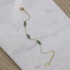 Emerald marquise crystal minimal bracelet