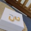 White crystal hoops