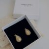Studded drop earrings